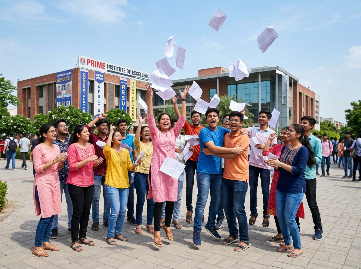 BRIGHT EDUCARE students celebrating results